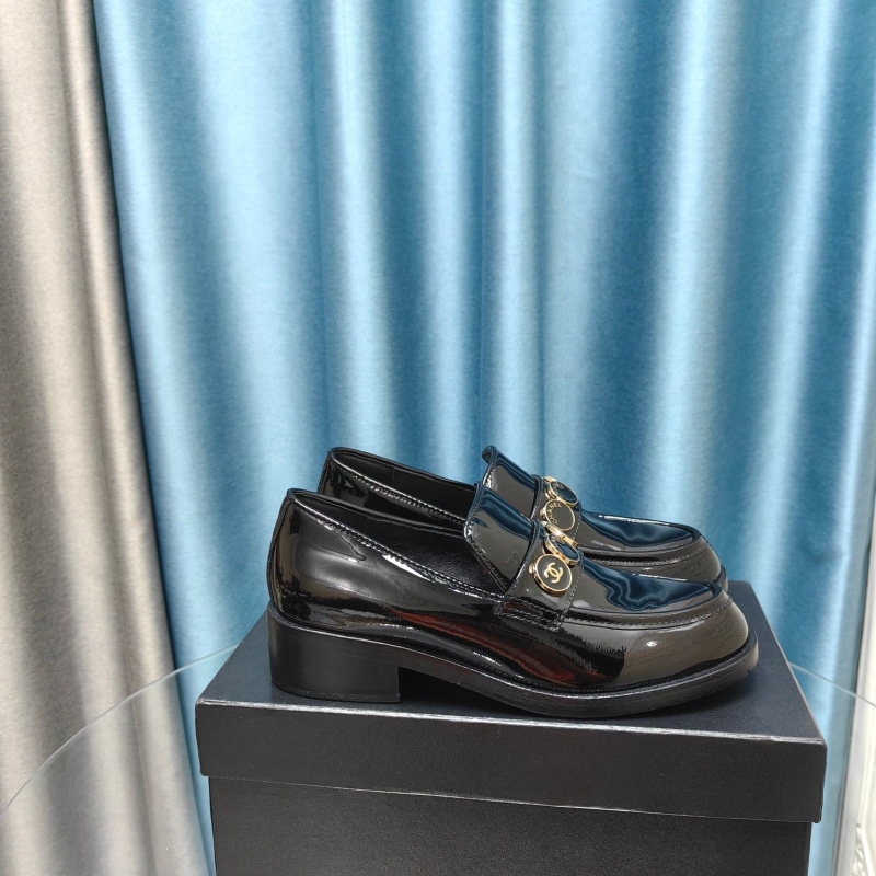 Ch*el leather shoes